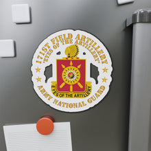 Load image into Gallery viewer, Die-Cut Magnets - Army - 171st Field Artillery - Eyes of the Artillery - ARNG - DUI  w FA Sep  X 300
