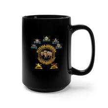 Load image into Gallery viewer, Black Mug 15oz - Army - Buffalo Soldiers - Infantry - Cavalry Regiments - All DUIs X 300
