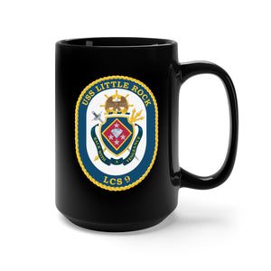 Black Mug 15oz - Navy - USS - Little Rock (LCS-9) wo Txt X 300