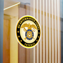 Load image into Gallery viewer, Kiss-Cut Vinyl Decals - Army - Quartermaster Corps Branch Veteran
