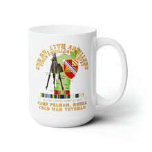 Load image into Gallery viewer, White Ceramic Mug 15oz - Army - 2Bn, 17th FA - FA Survey w KOREA DEF AFEM COLD SVC
