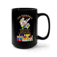 Load image into Gallery viewer, Black Mug 15oz - USS Piedmont (AD-17) w WWII - Korea - Vn Svc
