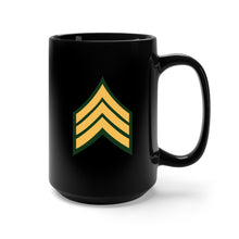 Load image into Gallery viewer, Black Mug 15oz - Army - Sergeant E-5 (SGT)

