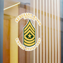 Load image into Gallery viewer, Kiss-Cut Vinyl Decals - Army - Sergeant Major - SGM - Retired - Flat X 300
