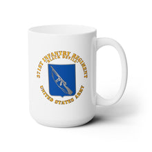 Load image into Gallery viewer, White Mug 15oz - Army - 371st Infantry Regiment - DUI (V1) - Black Devils
