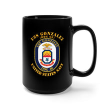 Load image into Gallery viewer, Black Mug 15oz - Navy - USS Gonzalez (DDG 66)
