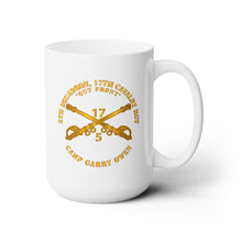 Load image into Gallery viewer, White Mug 15oz -Army - 5th Sqn 17th Cavalry Regiment - Camp Garry Owen - Korea
