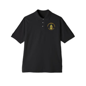 Men's Piqué Polo - Command Sergeant Major - CSM - Retired