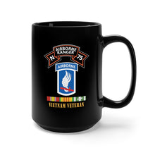 Load image into Gallery viewer, Black Mug 15oz - SOF - N Company Scroll - 173rd Airborne Bde - Vietnam Veteran w VN SVC X 300
