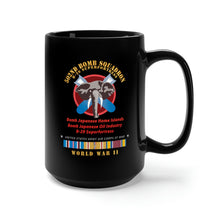 Load image into Gallery viewer, Black Mug 15oz - 502nd Bomb Squadron - B-29 Superfortress - Campaigns - World War II w PAC SVC X 300
