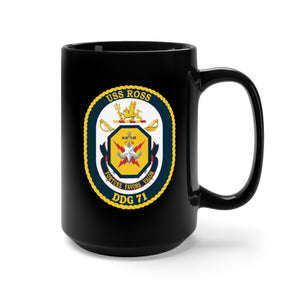 Black Mug 15oz - Navy - USS Ross (DDG-71) wo Txt X 300