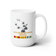 Load image into Gallery viewer, White Ceramic Mug 15oz - Army - 240th Assault Helicopter Co w VN SVC
