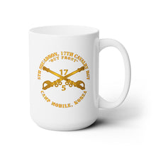 Load image into Gallery viewer, White Mug 15oz -Army - 5th Sqn 17th Cavalry Regiment - Camp Mobile, Korea
