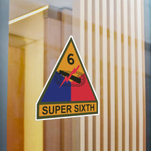 Load image into Gallery viewer, Kiss-Cut Vinyl Decals - SSI - 6th Armored Division w Name Tape X 300
