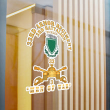 Load image into Gallery viewer, Kiss-Cut Vinyl Decals - Army - 3rd Bn 33rd Armor Branch w 33rd Armor PICKLES DUI - MEN OF WAR - Hat X 300
