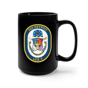 Black Mug 15oz - Navy - USS Detroit (LCS-7) wo Txt X 300