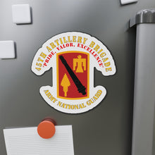 Load image into Gallery viewer, Die-Cut Magnets - Army - 45th Artillery Brigade - Pride, Valor, Excellence - SSI - ARNG
