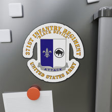 Load image into Gallery viewer, Die-Cut Magnets - Army - 371st Infantry Regiment - DUI (V0) - Black Devils
