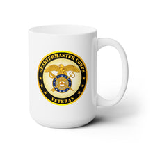 Load image into Gallery viewer, White Ceramic Mug 15oz - Army - Quartermaster Corps Branch Veteran
