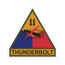 Load image into Gallery viewer, Kiss-Cut Stickers - SSI - 11th Armored Division w Name Tape X 300
