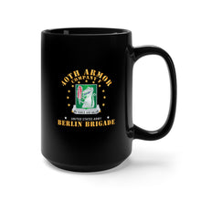 Load image into Gallery viewer, Black Mug 15oz - Army - Company F 40th Armor - Berlin Brigade
