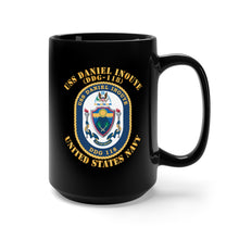 Load image into Gallery viewer, Black Mug 15oz - Navy - USS Daniel Inouye (DDG-118) X 300
