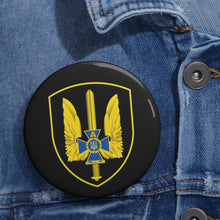 Load image into Gallery viewer, Custom Pin Buttons - Ukraine - Alpha Group - Ukrainian Spetsnaz wo Txt X 300
