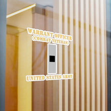 Load image into Gallery viewer, Kiss-Cut Vinyl Decals - Army - Warrant Officer - W01 - Combat Veteran - Flat X 300
