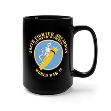 Load image into Gallery viewer, Black Mug 15oz - 508th Fighter Squadron (Fighter Bomber), World War II X 300
