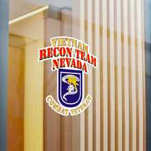 Load image into Gallery viewer, Kiss-Cut Vinyl Decals - RECON TEAM -  Recon Team Nevada - Vietnam - Cbt Vet V1
