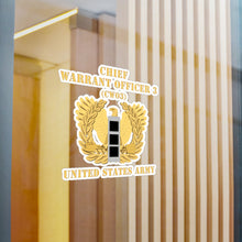 Load image into Gallery viewer, Kiss-Cut Vinyl Decals - Army - Chief Warrant Officer - CW03 - Flat - Eagle and Bar X 300
