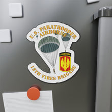 Load image into Gallery viewer, Die-Cut Magnets - Army - US Paratrooper - 18th Fires Brigade

