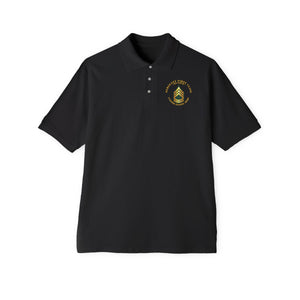 Men's Piqué Polo - Sergeant First Class - SFC - Retired