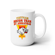 Load image into Gallery viewer, White Ceramic Mug 15oz - RECON TEAM -  Recon Team - RT Arkansas - Razor

