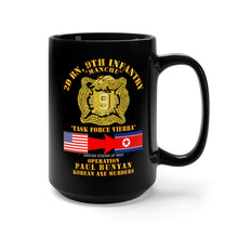 Load image into Gallery viewer, Black Mug 15oz - Operation Paul Bunyan - 2nd Bn 9th Infantry - Korea
