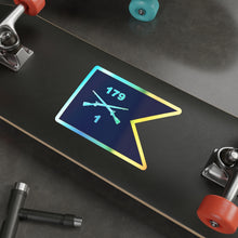 Load image into Gallery viewer, Holographic Die-cut Stickers - 1st Battalion, 179th Infantry Regiment - Guidon X 300
