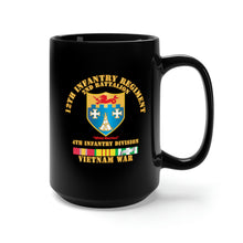 Load image into Gallery viewer, Black Mug 15oz - Army - 2nd Bn 12th Inf w VN Svc Ribbons X 300
