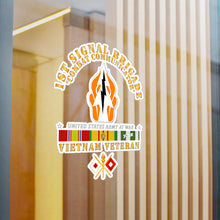 Load image into Gallery viewer, Kiss-Cut Vinyl Decals - Army - 1st Signal Bde DUI - Combat Communicator w VN SVC X 300
