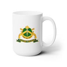 Load image into Gallery viewer, White Mug 15oz -Army - 8th Military Police Brigade w Br - Ribbon
