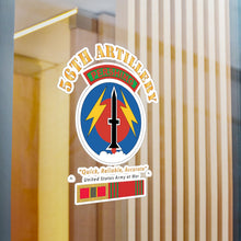 Load image into Gallery viewer, Kiss-Cut Vinyl Decals - Army - 56th Artillery - Pershing w Svc Medals
