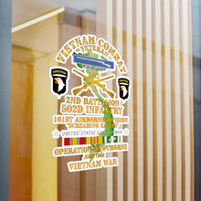 Load image into Gallery viewer, Kiss-Cut Vinyl Decals - Army - 2nd Bn 502nd Infantry - 101st ABN - Operation Hawthorne w VN SV
