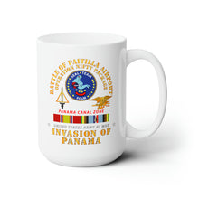 Load image into Gallery viewer, White Ceramic Mug 15oz - Just Cause - Battle of Paitilla Airport - Navy Seals w Pamana SVC
