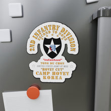 Load image into Gallery viewer, Die-Cut Magnets - Army - 2nd Infantry Div - Camp Hovey Korea - Hovey Cut - Tong Du Chon X 300
