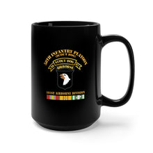 Load image into Gallery viewer, Black Mug 15oz - Army - 58th Infantry Platoon - Scout Dog - w VN SVC X 300
