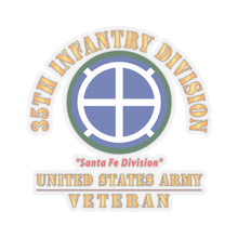 Load image into Gallery viewer, Kiss - Cut Stickers - Army - SSI - 35th Infantry Division - Santa Fe Division - US Army Veteran X 300

