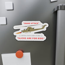 Load image into Gallery viewer, Die-Cut Magnets - AH-1 Cobra - Snake Attack - Slicks are for Kids
