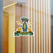 Load image into Gallery viewer, Kiss-Cut Vinyl Decals - Army - US Army Special Forces Command - SSI w Br - Ribbon X 300
