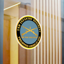 Load image into Gallery viewer, Kiss-Cut Vinyl Decals - Army - 2nd  Infantry Regiment Branch - Do Not Touch Me -  Philippine-American War X 300
