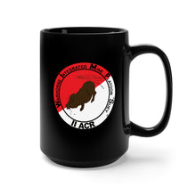 Load image into Gallery viewer, Black Mug 15oz - SSI - Warhorse - Integrated - Mine - Platoon - Suey,11th  Armored Cavalry Regiment X 300
