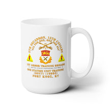 Load image into Gallery viewer, White Ceramic Mug 15oz - Army -  5th Squadron, 15th Cavalry (OSUT)(19DD3) - 1st Ar Tng Bde Ft Knox, KY
